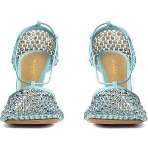 Gianvito Rossi Light Blue Crystal Heels
